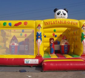 T2-2529 Clown and Panda Inflatable Bouncers