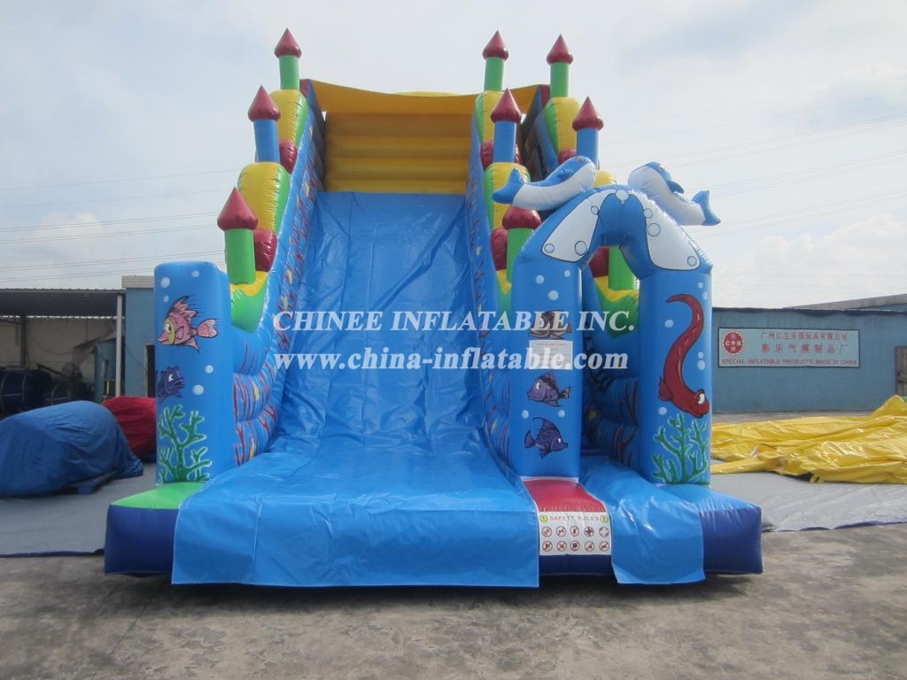T8-1418 The Ocean Inflatable Slide