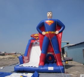 T8-235 Superman Superhero Inflatable Slide