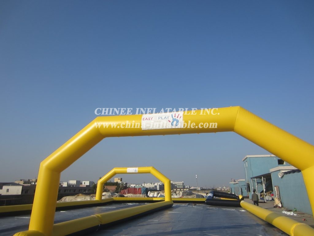 T11-290 Inflatable Race Track sport challenge game