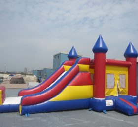 T5-223 inflatable castle bounce house with slide