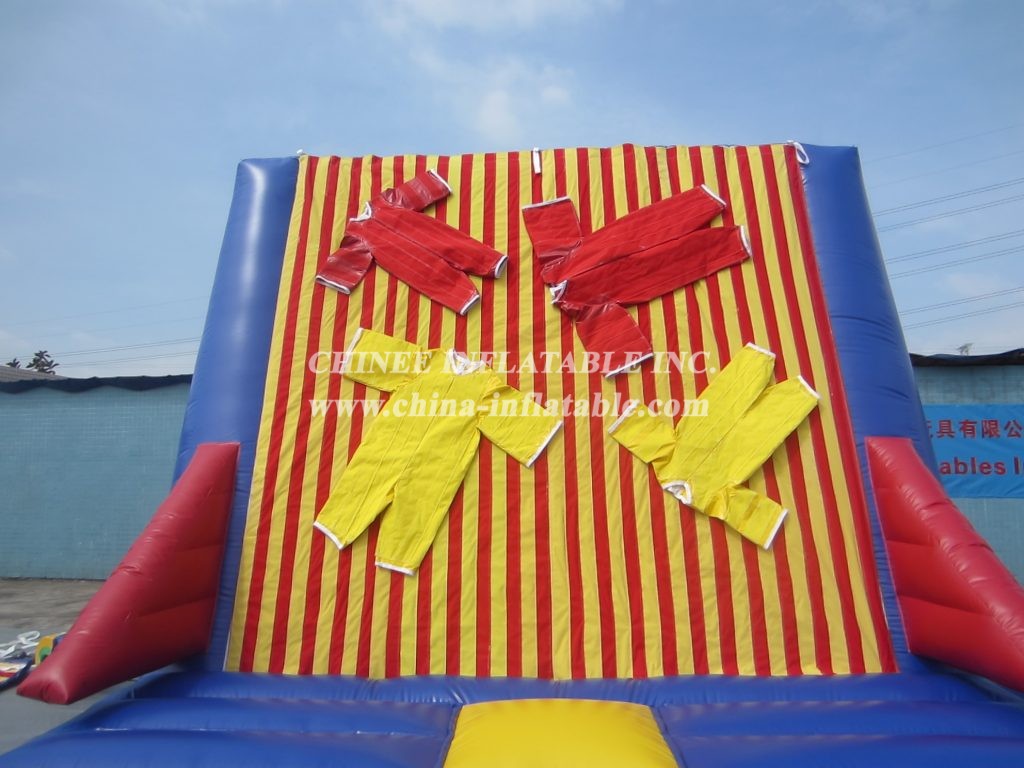 T11-135 High Quality Funny Inflatable Games Inflatable Velcoros Wall