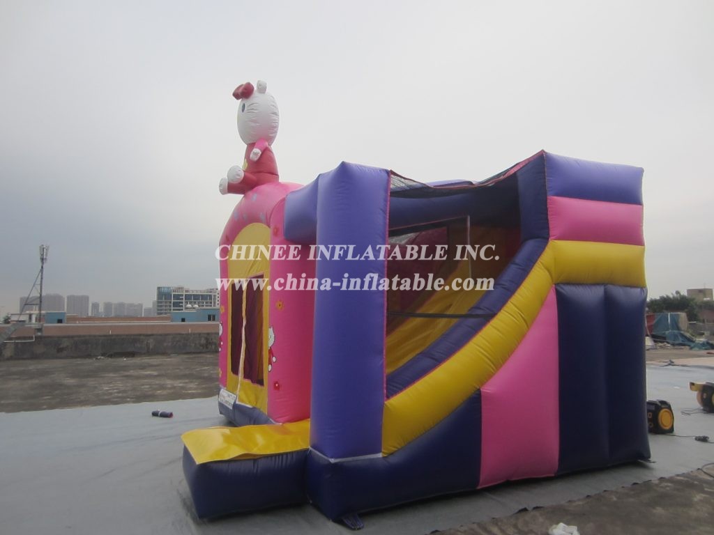 T5-105 Hello Kitty Bouncy Castle combo with slide
