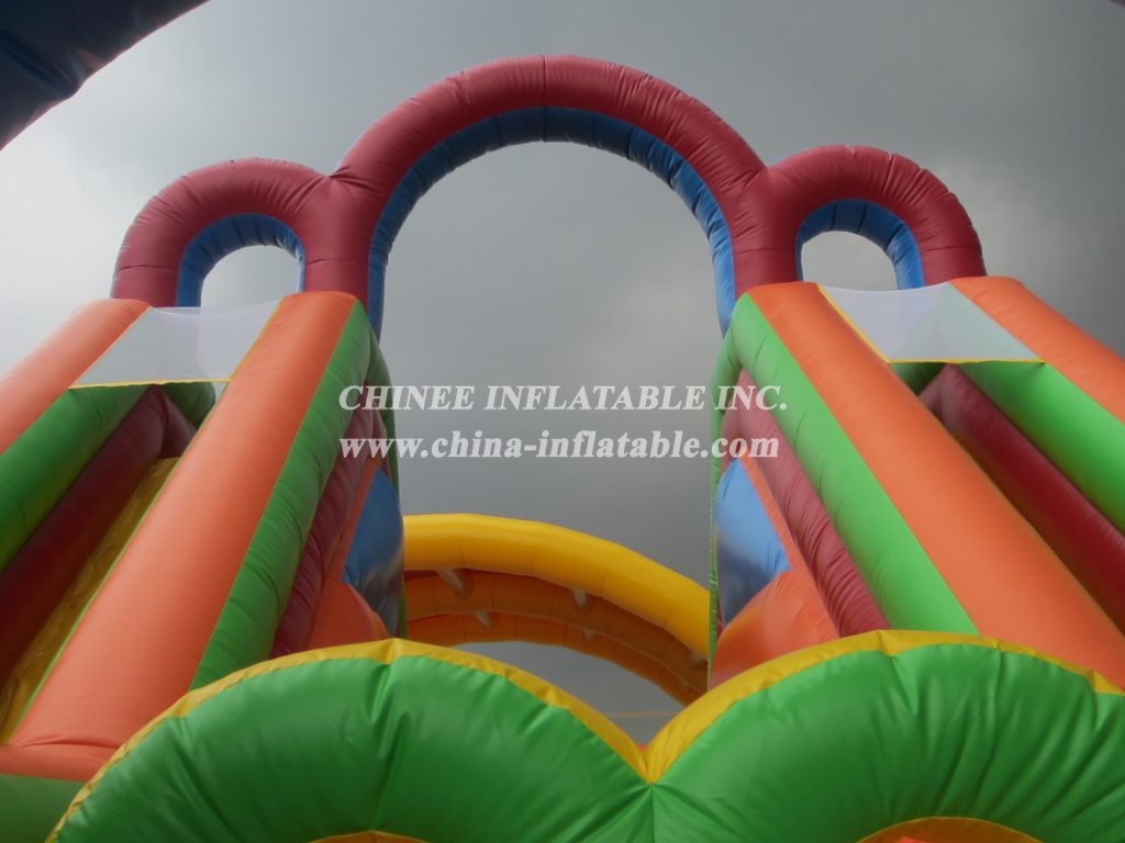 T8-1065 Popular Design Colorful Giant Inflatable Slide