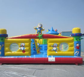 T6-355 Doraemon giant inflatable amusing park ground gamd for kids