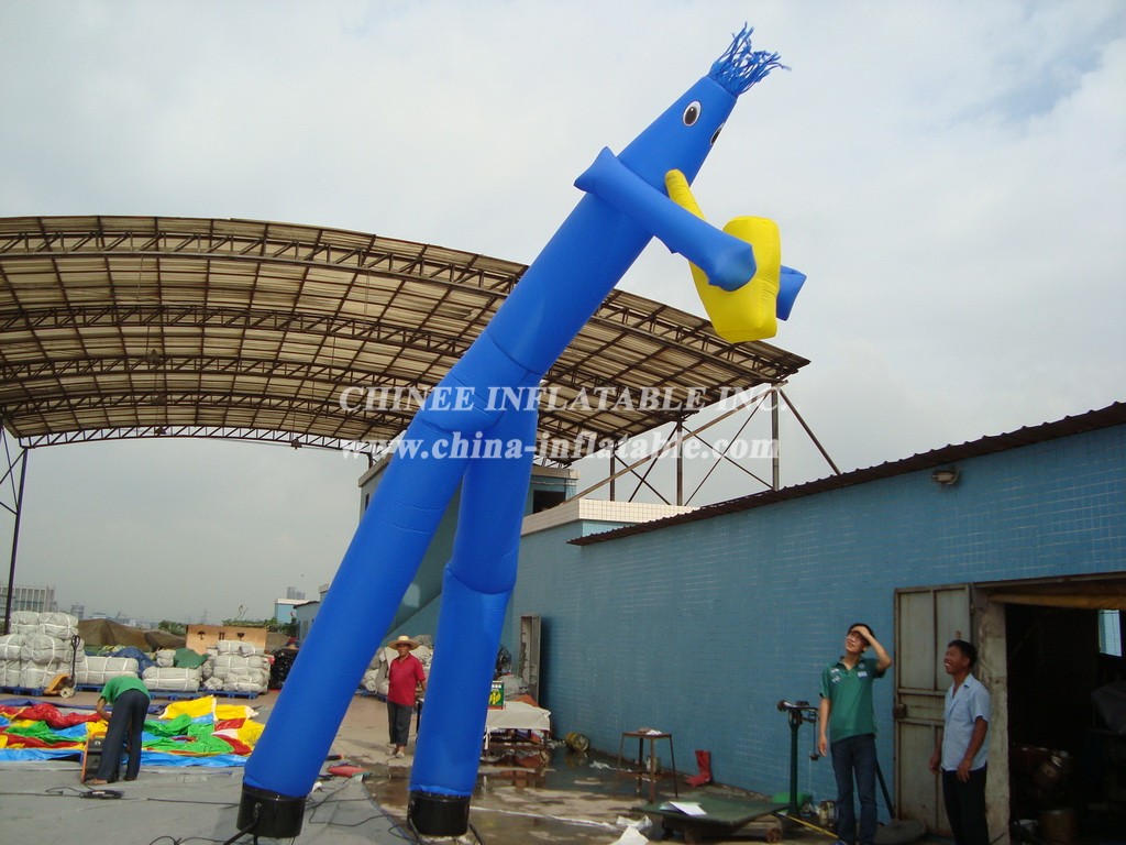 D2-114 double leg infatable sky Air Dancer tube man for outdoor activity