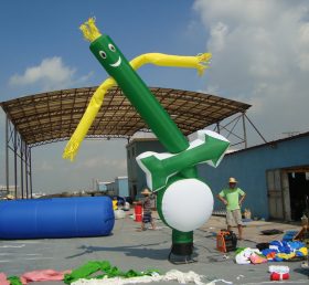 D2-52 Air Dancer inflatable green tube man for advertising