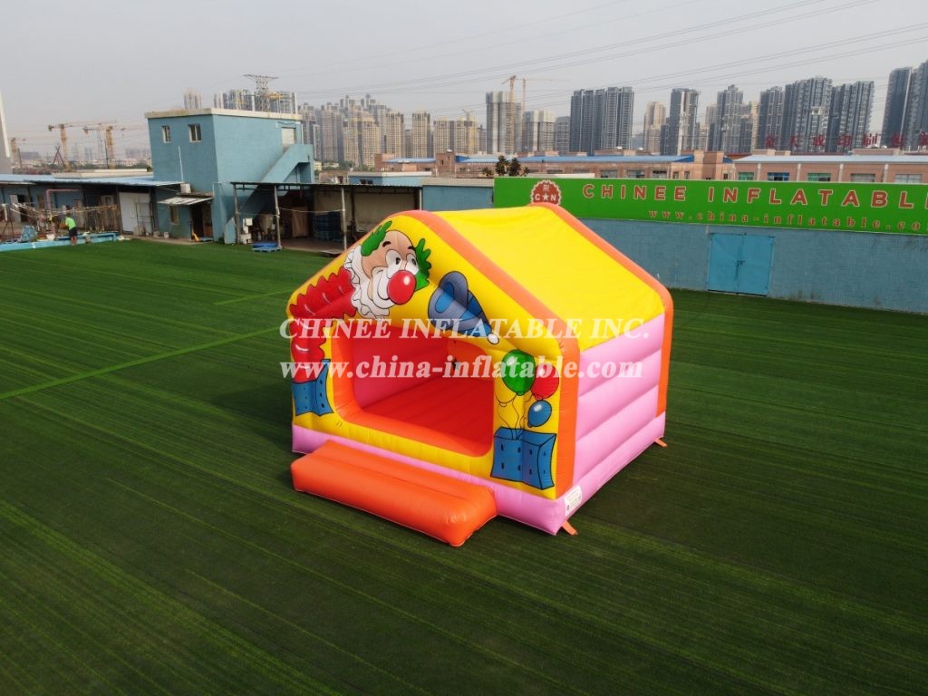 T2-2026 Clown theme bounce house for kids party event commercial inflatable