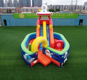 T8-1408 Space Inflatable Slide Kids Play...