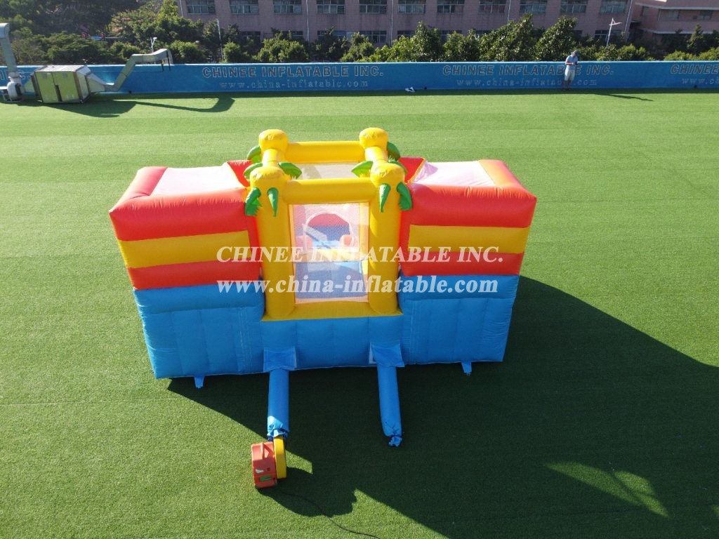 T6-243 inflatable water slide with pool