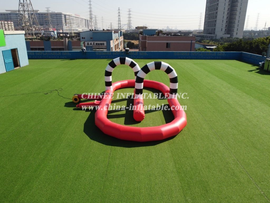 T11-636 Inflatable Racing Track Inflatable Go Kart Race Track