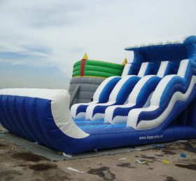 T8-1051 Sea Wave Inflatable Slide