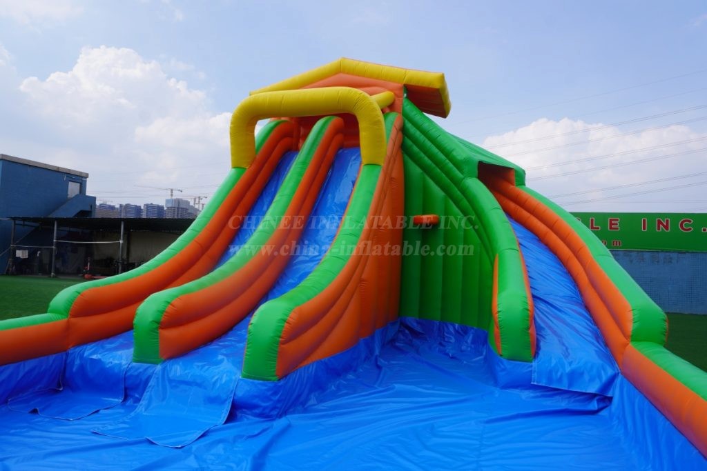 T8-1423 Large Three-Slide Inflatable Water Slide