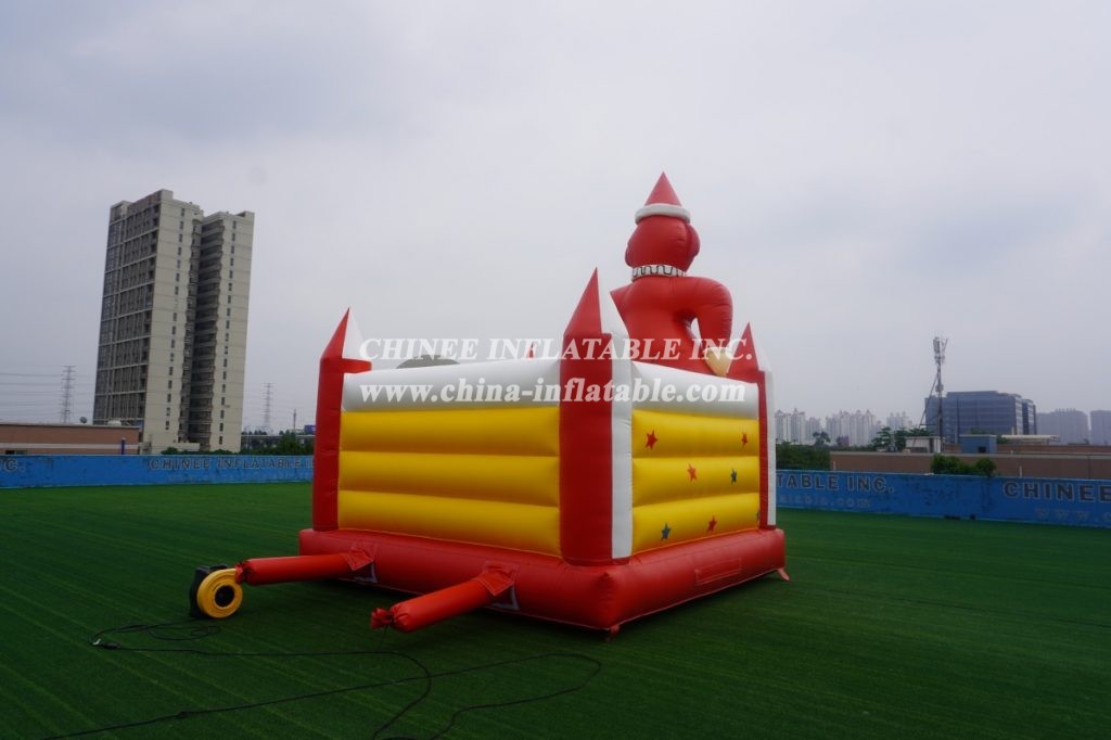 T2-379 Clown theme outdoor bouncy castle for kids party event