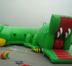 T8-404 Crocodile Inflatable SLide for Kids Adults
