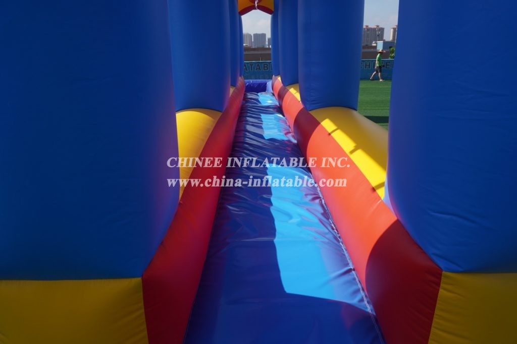 T8-546 Outdoor 12m slip and slide inflatable water game for kids event