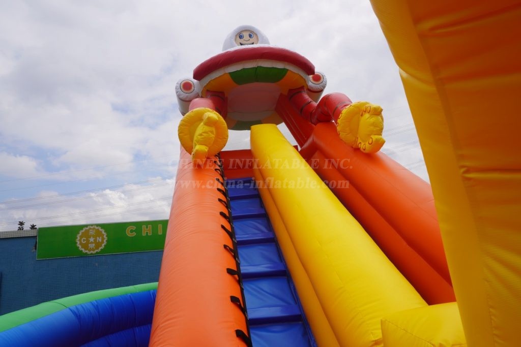 T8-1408 Space Inflatable Slide Kids Playland