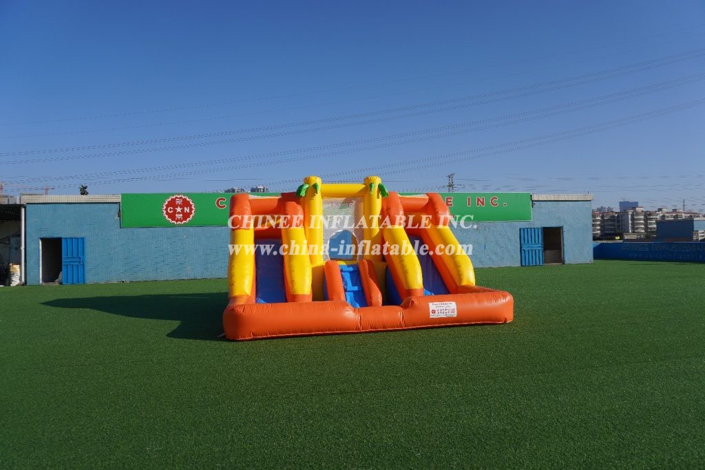 T6-243 inflatable water slide with pool