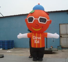 M1-269 orange man inflatable moving cartoon
