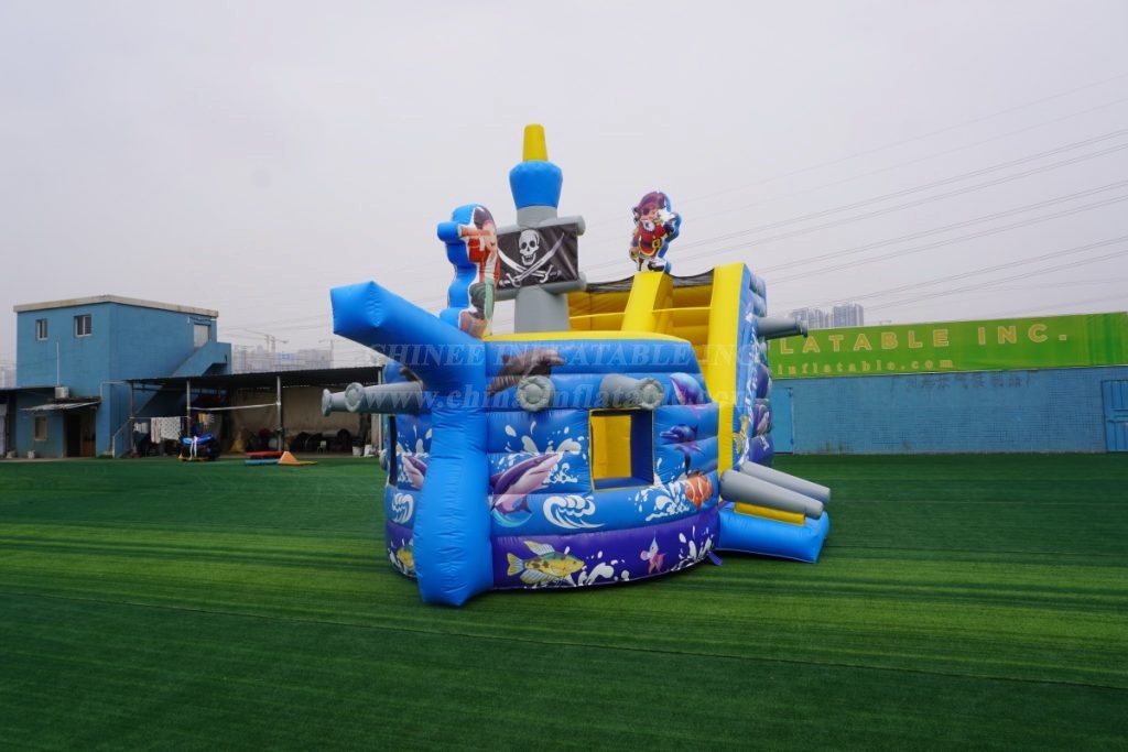 T8-1352 Pirates Ship Inflatable Playground