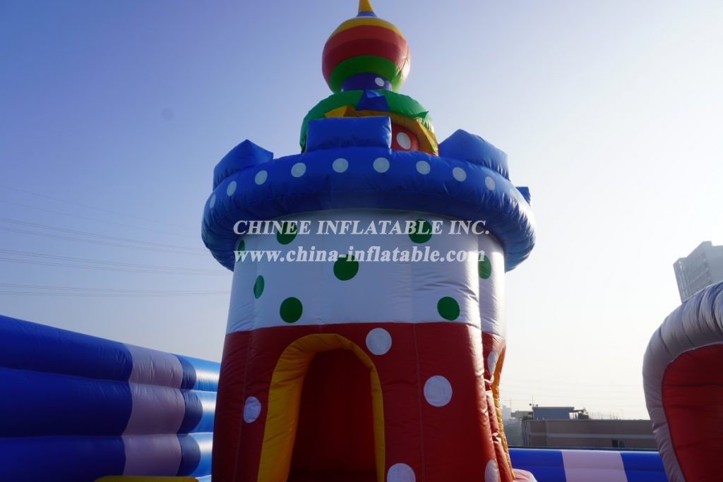 T6-410 Disney themed inflatable castle party bounce house
