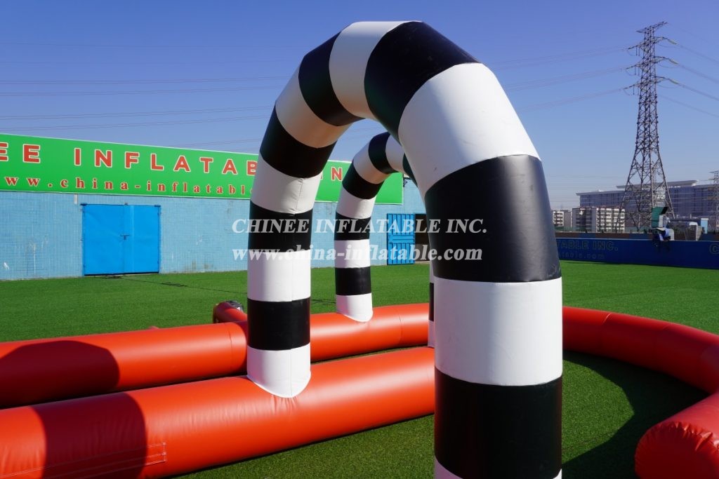 T11-636 Inflatable Racing Track Inflatable Go Kart Race Track
