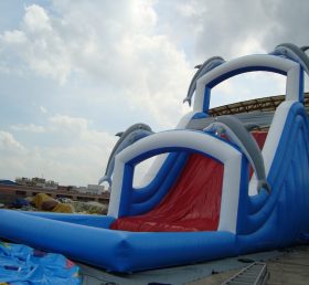 T8-233 Dolphin Inflatable Water Slide