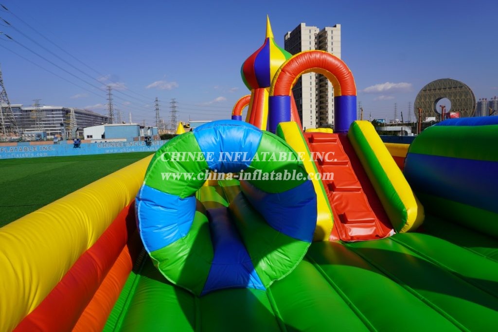 T6-126 Giant inflatable park commercial inflatable fun city obstacle courses