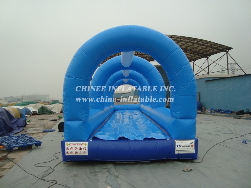 T8-619 Blue color inflatable slip and slide