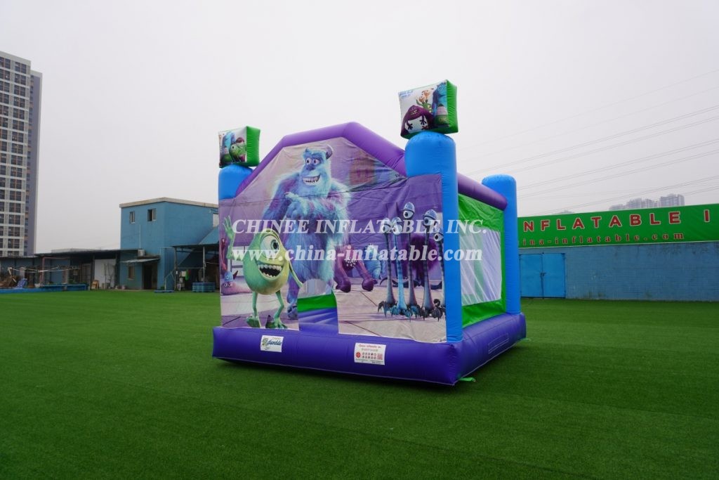 T2-2988 outdoor indoor kids jumper monster theme bouncer castle combo