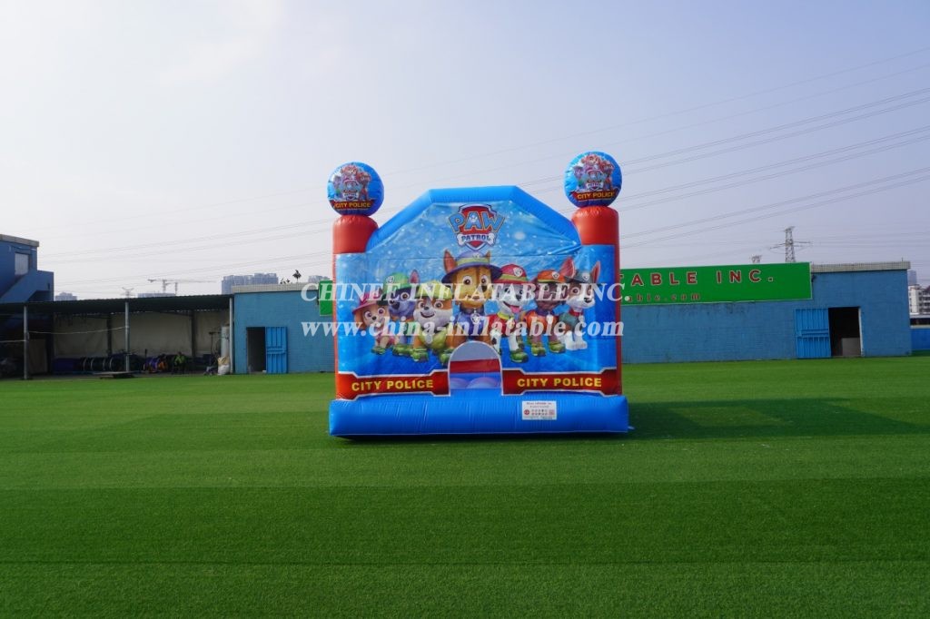 T2-2401 PAW Patro inflatable bouncer  inflatable Childrens Paw Patrol Themed Bouncy Castle from Chinee inflatables