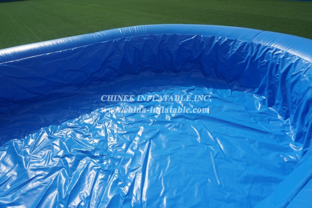 T8-569 commercial slide with water pool for kids inflatable slide