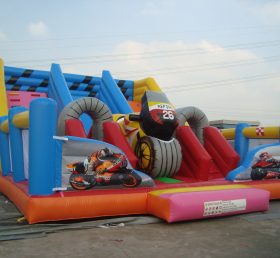 T8-362 Giant Motobike Inflatable Dry Slide