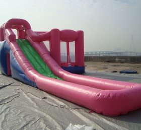 T8-1150 Pink Inflatable Water Slide