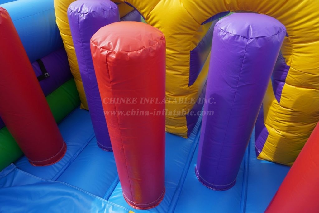 T8-1431B Rock Climbing Sport Game Kids Obstacle Course Inflatable Slide