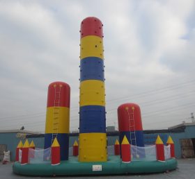 T11-908 Outdoor inflatable sport game inflatable rock climbing wall