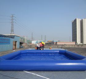 pool1-557 Large Deep Blue Inflatable Pool