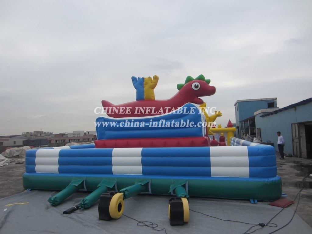 T6-111 blue cat theme bouncer giant inflatable amusing park