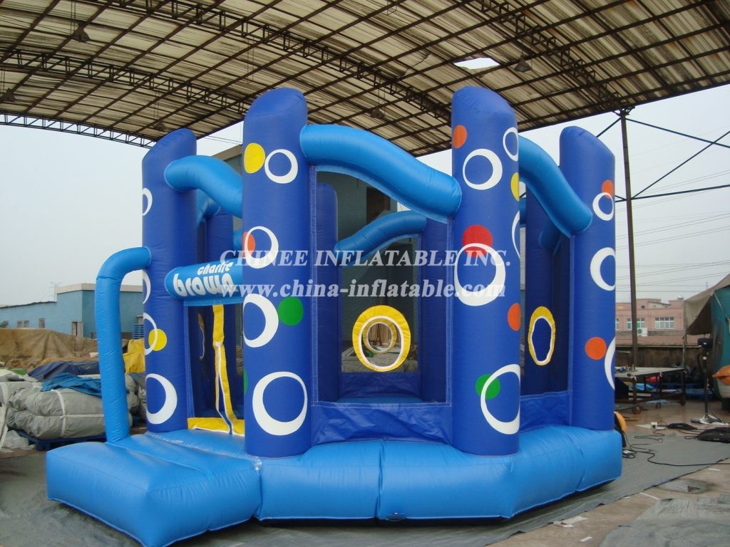 T2-1377 Blue Inflatable Bouncer