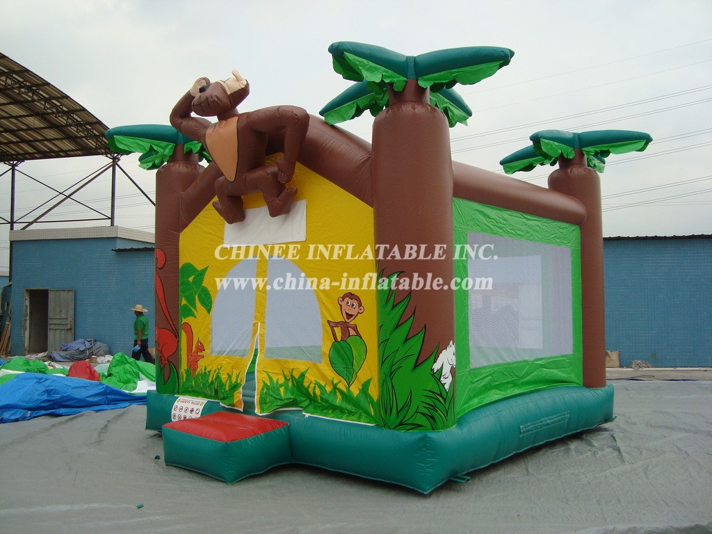 T2-1870 Jungle Theme Inflatable Bouncer