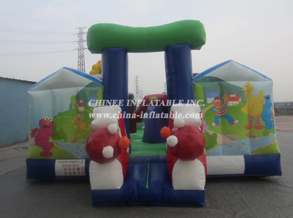 T2-2578 Tickle Me Elmo Inflatable Bouncers