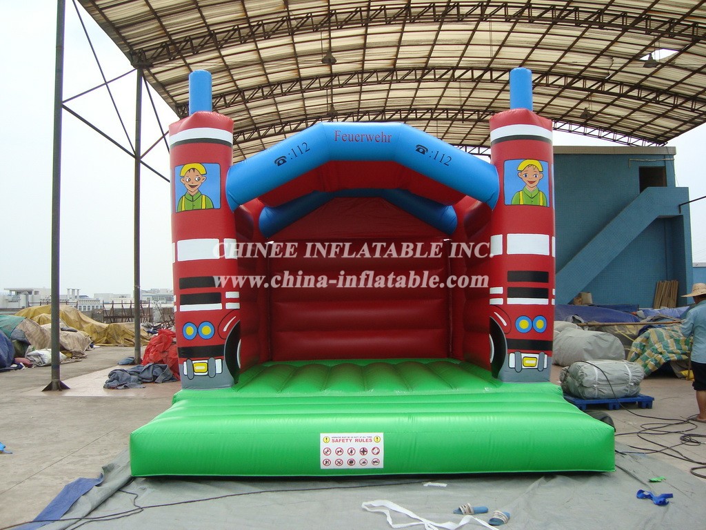 T2-2657 Firetruck Inflatable Bouncers