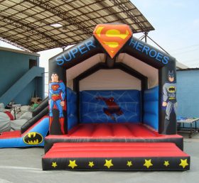 T2-785 Superman Batman Spider-Man Superhero Inflatable Bouncer