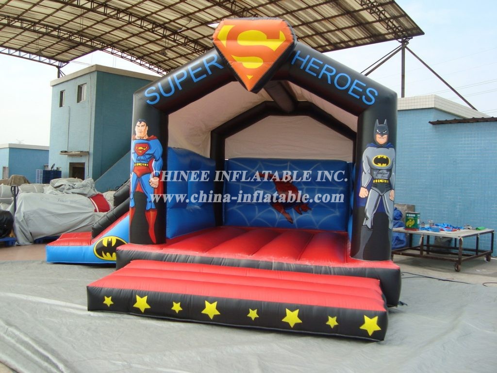 T2-785 Superman Batman Spider-Man Superhero Inflatable Bouncer