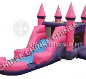 T5-156 pink inflatable castle bouncer house