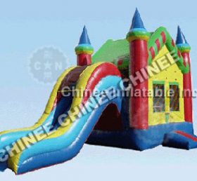 T5-171 inflatable castle bounce house with slide
