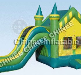 T5-173 inflatable castle bounce house with slide