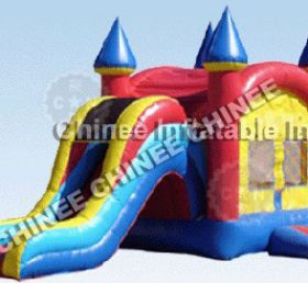 T5-174 inflatable castle bounce house with slide