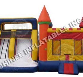 T5-200 inflatable castle bounce house with slide
