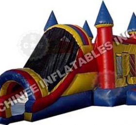 T5-227 inflatable castle bounce house with slide